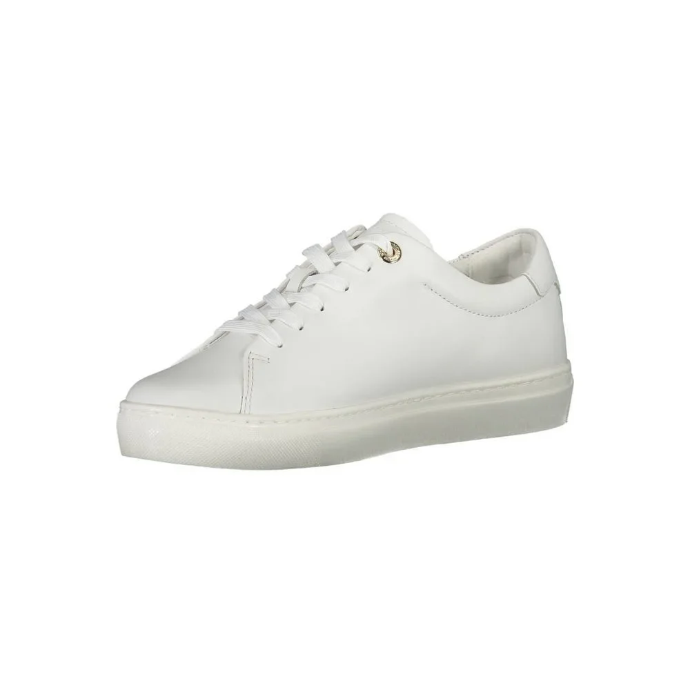 Tommy Hilfiger White Polyester Sneaker_3